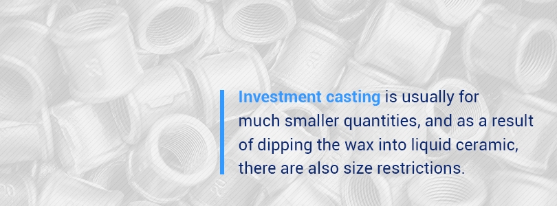 Die casting vs. investment casting